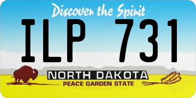 ND license plate ILP731