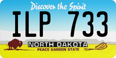 ND license plate ILP733