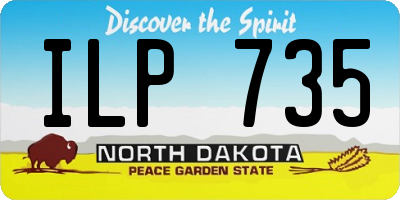 ND license plate ILP735