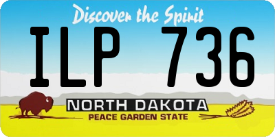 ND license plate ILP736