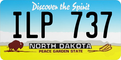 ND license plate ILP737