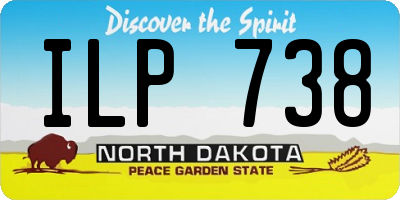 ND license plate ILP738