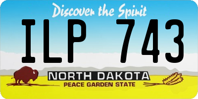 ND license plate ILP743