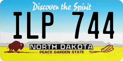 ND license plate ILP744