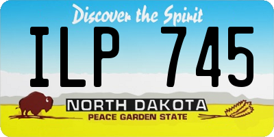 ND license plate ILP745