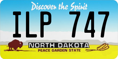 ND license plate ILP747
