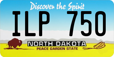 ND license plate ILP750