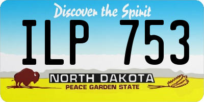 ND license plate ILP753