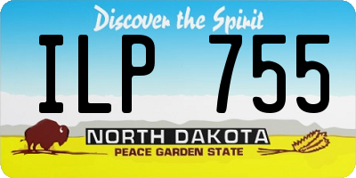 ND license plate ILP755