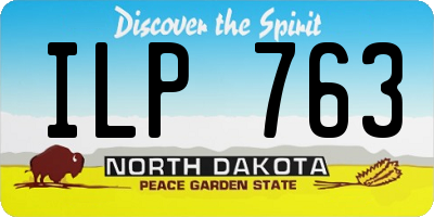 ND license plate ILP763
