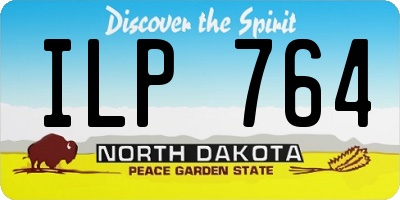 ND license plate ILP764