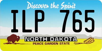 ND license plate ILP765