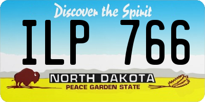 ND license plate ILP766