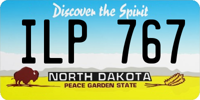 ND license plate ILP767