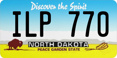 ND license plate ILP770