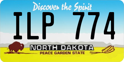 ND license plate ILP774