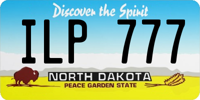 ND license plate ILP777