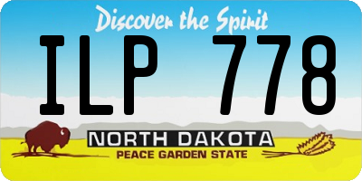 ND license plate ILP778