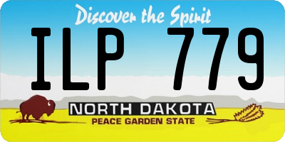 ND license plate ILP779