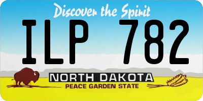 ND license plate ILP782