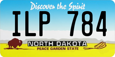 ND license plate ILP784