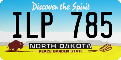 ND license plate ILP785