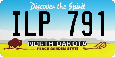 ND license plate ILP791