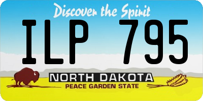 ND license plate ILP795