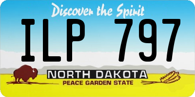 ND license plate ILP797