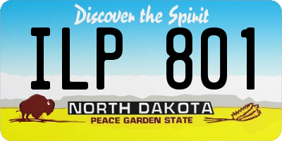 ND license plate ILP801