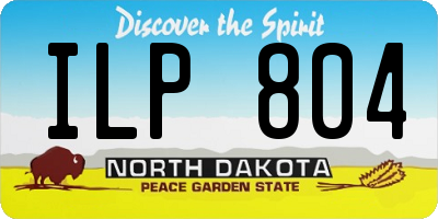 ND license plate ILP804