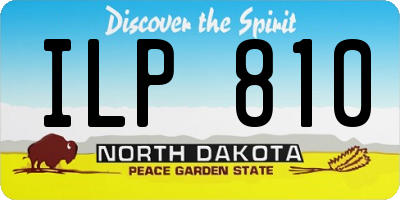 ND license plate ILP810