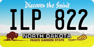 ND license plate ILP822