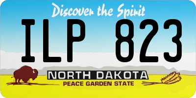 ND license plate ILP823