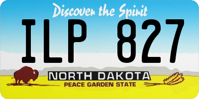 ND license plate ILP827