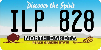 ND license plate ILP828