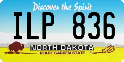 ND license plate ILP836