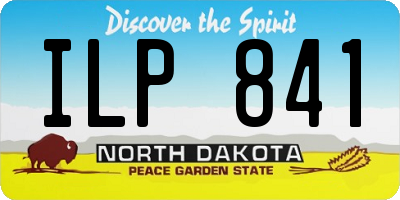 ND license plate ILP841