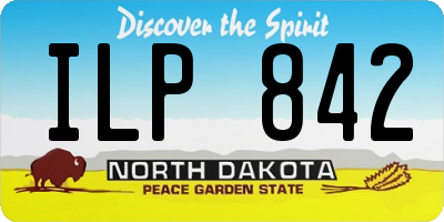 ND license plate ILP842