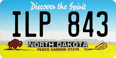 ND license plate ILP843