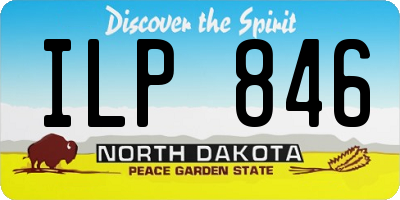 ND license plate ILP846