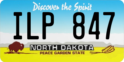 ND license plate ILP847