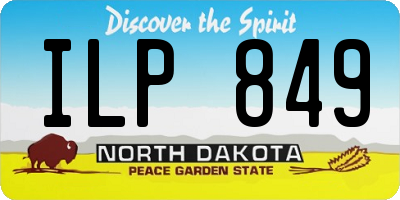 ND license plate ILP849