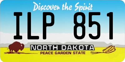 ND license plate ILP851