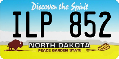 ND license plate ILP852