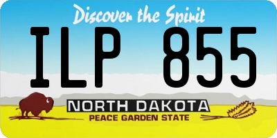 ND license plate ILP855