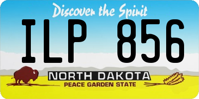 ND license plate ILP856