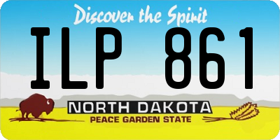 ND license plate ILP861