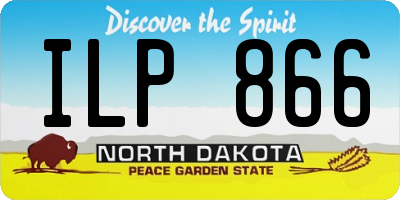 ND license plate ILP866