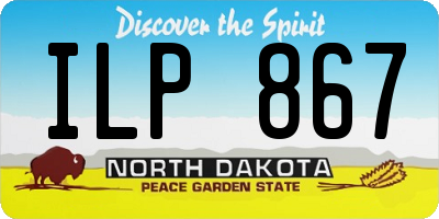 ND license plate ILP867